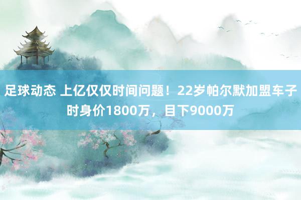 足球动态 上亿仅仅时间问题！22岁帕尔默加盟车子时身价1800万，目下9000万