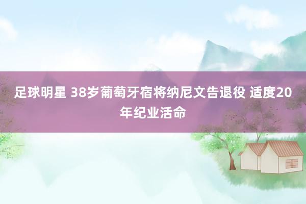 足球明星 38岁葡萄牙宿将纳尼文告退役 适度20年纪业活命